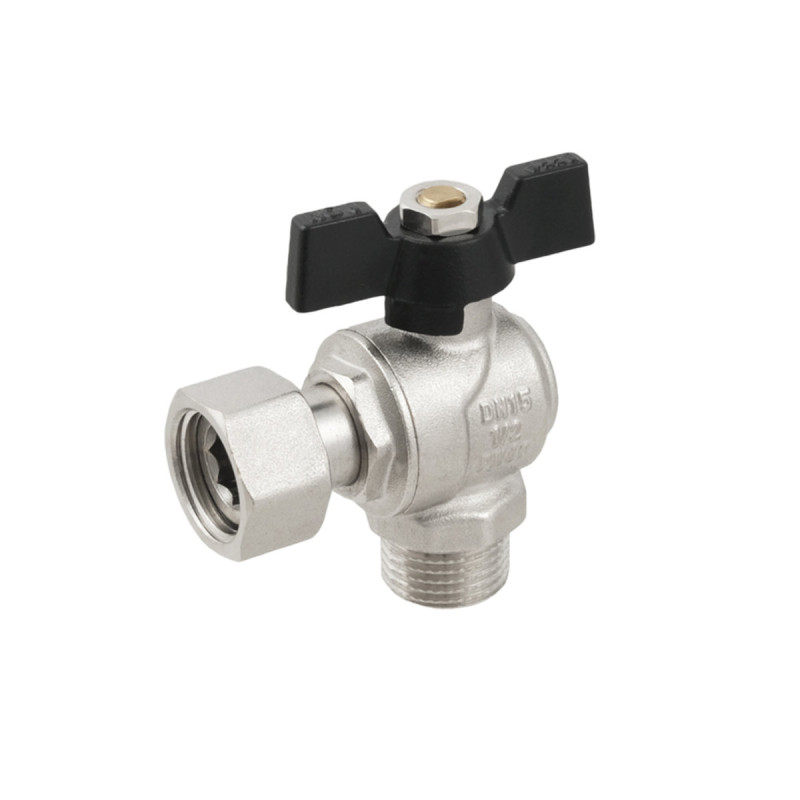 Raftec Кран кутовий з накидною гайкою PN40 ВЗ 1/2" метелик DRBM1