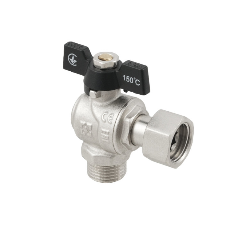 Raftec Кран кутовий з накидною гайкою PN40 ВЗ 1/2" метелик DRBM1