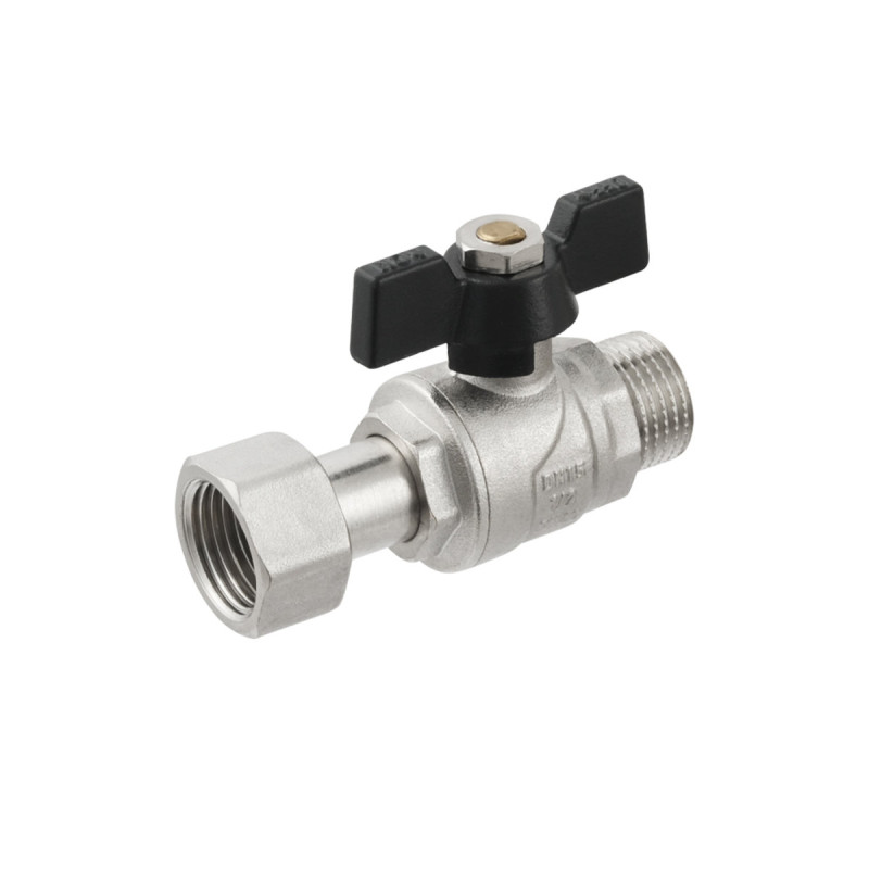 Raftec Кран прямий з накидною гайкою PN40 ВЗ 1/2" метелик PRBM1