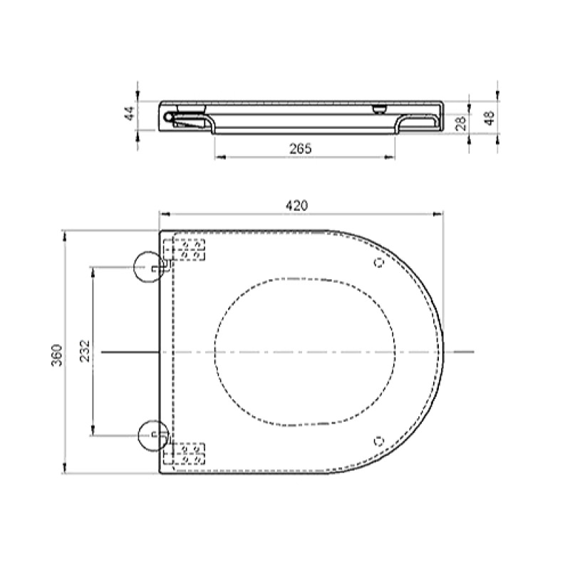KOLO SOLO сиденье с крышкой для унитаза полипропилен с металлическими креплениями (укр), Украина (70117)