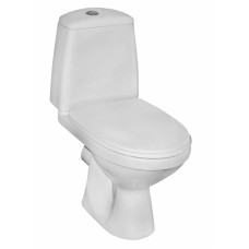 KOLO SOLO компакт підлоговий, горизонтальний випуск, нижній підвід води, сидіння з кришкою поліпропілен, Украина (S79218-00U)