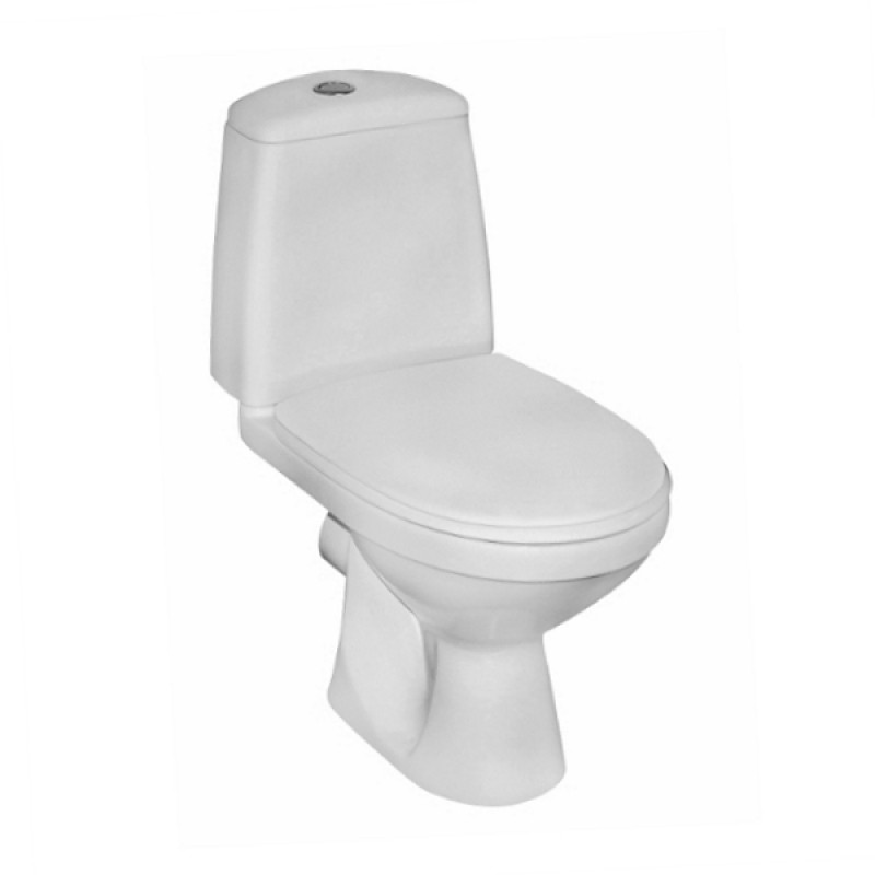 KOLO SOLO унітаз-компакт підлоговий, косий випуск, з поліпропіленовим сидінням, 3/6л, н/п, Украина (79232000)