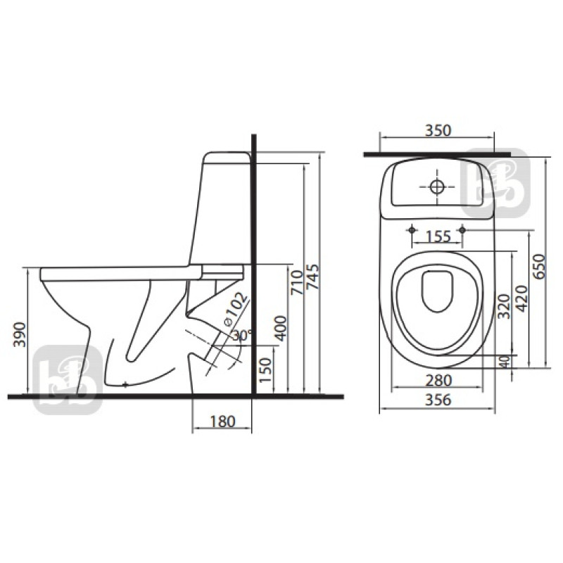 KOLO SOLO унитаз для компакта 79218(укр.), Украина (73202000)