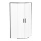 VOLLE SOLO душевая кабина 90 * 90 * 195 см, профиль de la noche, стекло прозрачное 6мм, без поддона, (1010.114504)