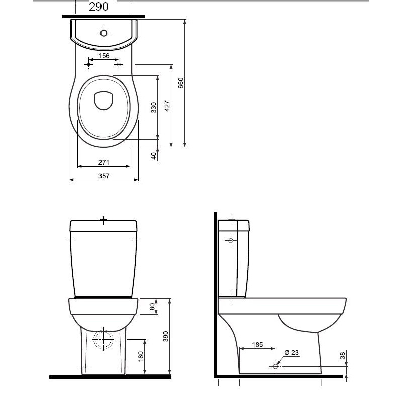 KOLO VARIUS унитаз для К39001,К39000 унив.выпуск (пол.), Польша (К33200)