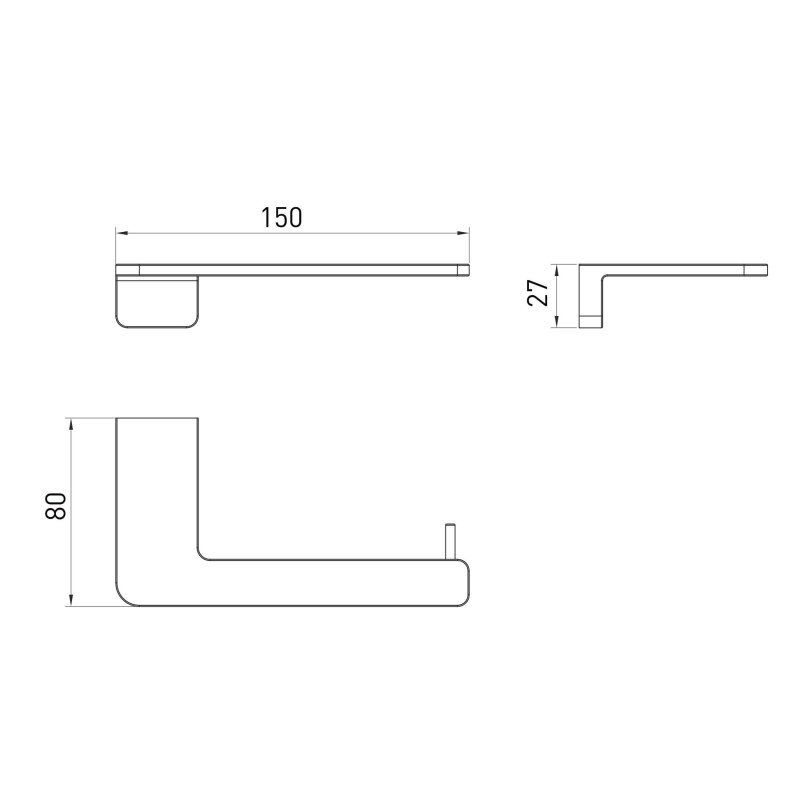 VOLLE SOLO тримач туалетного паперу з кришкою, de la noche, (2510.240104)