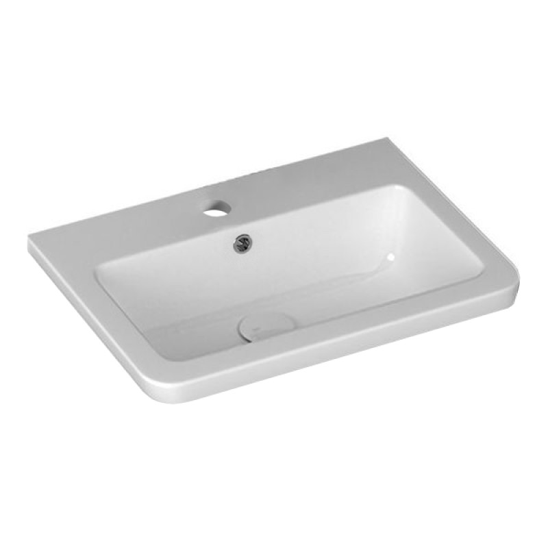 VOLLE SOLO комплект меблей 60см blanco: тумба подвесная, 2 ящика + раковина накладная арт 13-16-016, (1910.306007)