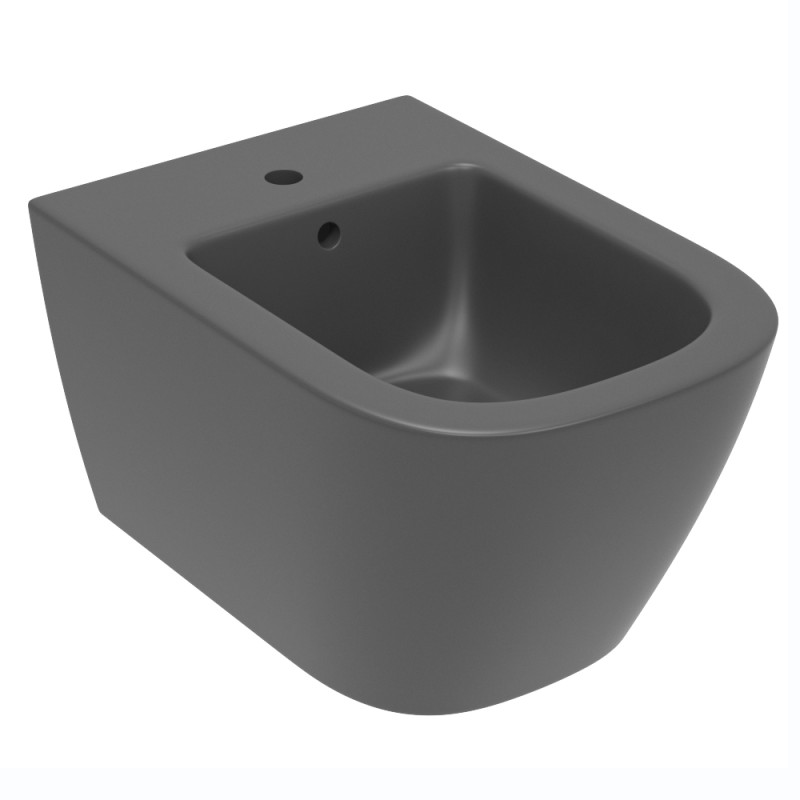 VOLLE SOLO біде підвісне 53,5*36*29 см, колір антрацит мат, (13-55-112Grey)