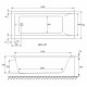 VOLLE SOLO ванна 160*70*40,5см без ніжок, акрил 5мм, (1210.001670)