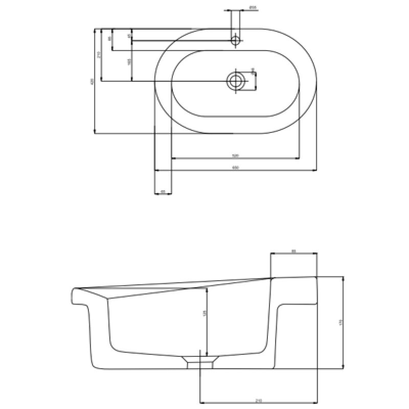 KOLO COCKTAIL умывальник, встраиваемый 65*42 см (пол.), Польша (L31865000)