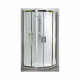 KOLO GEO 6 кабіна напівкругла 80*80 см, (1/2 та 2/2) двері розсувні, скло PRISMATIC, Польща (GKPG80205003)