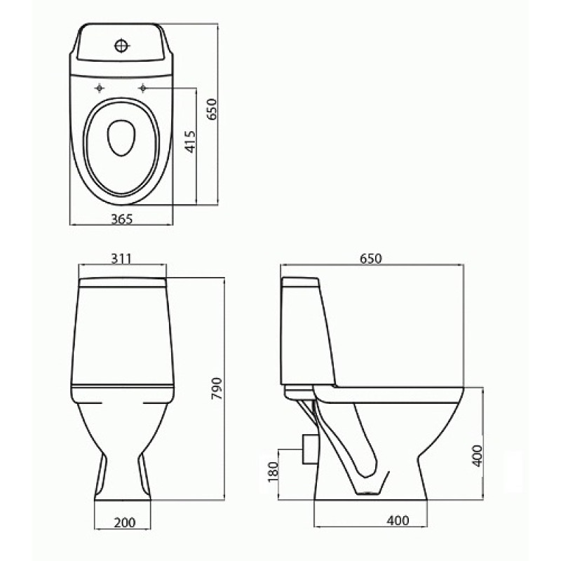KOLO MODO Компакт напольный, горизонтальный выпуск, Украина (L39000000)