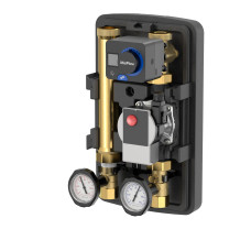 Meibes Насосна група DN25 MeiFlow Top S RLB, змішувальна з насосом Grundfos UPM3 Hybrid 25-70, постійна температура зворотки (сервомотор+термостат) (M45941.36)