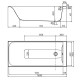 KOLO REKORD ванна 160х70 см прямокутна, без ніжок, Польша (XWP3660000N)