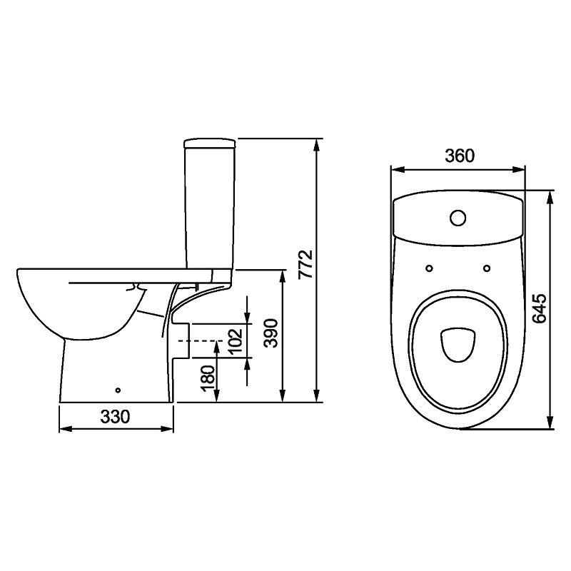 KOLO STATUS унитаз-компакт напольный, горизонтальный выпуск, бачок 3/6л, нижняя подводка, сиденье с крышкой Duroplast Soft Close Click2Clean, Украина (2395250UA)