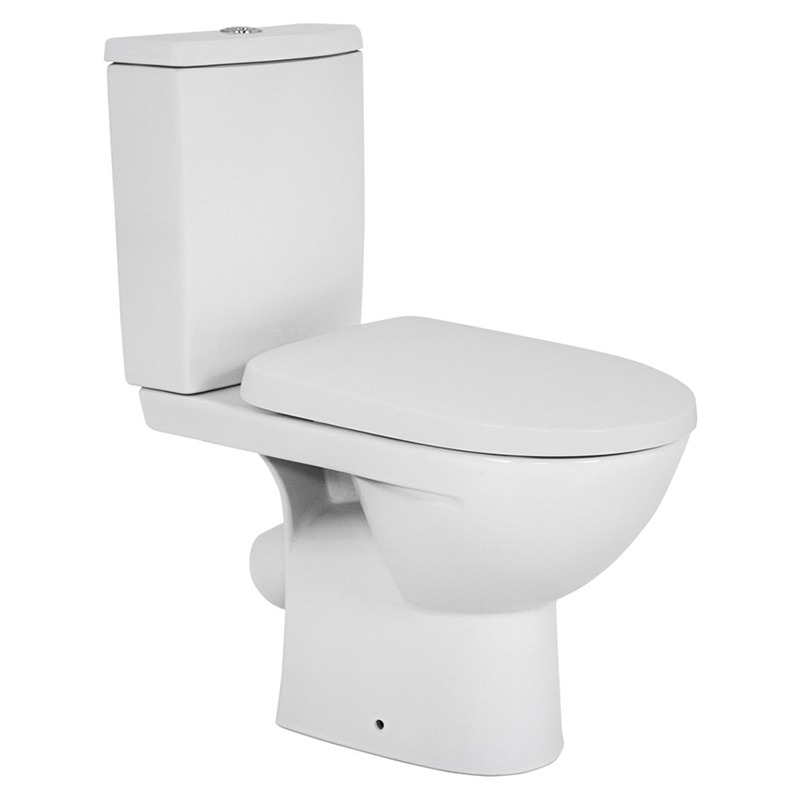 KOLO STATUS унитаз-компакт напольный, косой выпуск, бачок 3/6 л, нижняя подводка, сиденье с крышкой Duroplast, Украина (2396050UA)