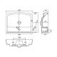 KOLO REKORD умывальник мебельный 60 см, с отверстием, Польша (K91962000)