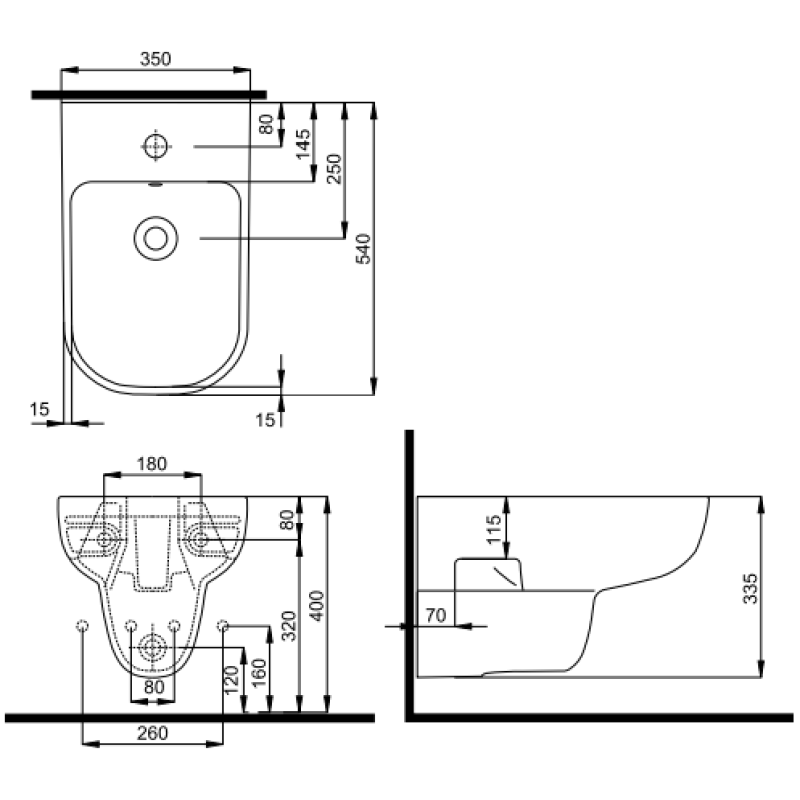 KOLO TRAFFIC біде підвісне(пол.), Польща (L95100000)