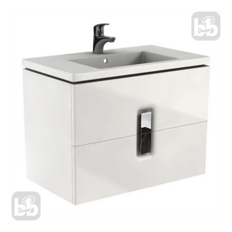 KOLO TWINS шафка під умивальник 80см, з двома ящиками, білий глянець (пол.), Польща (89553000)