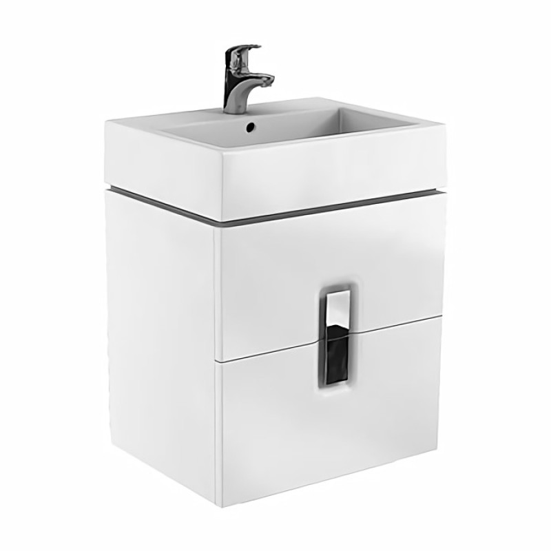 KOLO TWINS шкафчик под раковину 60 см с двумя ящиками, белый глянец, Польша (89492000)