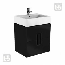 KOLO TWINS шафка пiд раковину 60 см з двома ящиками, чорний матовыи, Польша (89494000)