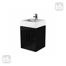 KOLO TWINS шафка пiд раковину 50 см з двома ящиками, чорний матовий, Польша (89491000)