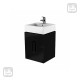KOLO TWINS шафка пiд раковину 50 см з двома ящиками, чорний матовий, Польша (89491000)