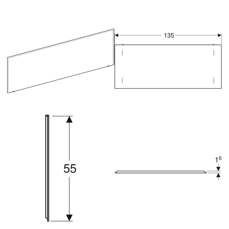 KOLO UNI2 панель фронтальная универсальная к прямоугольным ваннам 140 см,МДФ, Польша (PWP2341000)