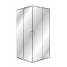 EGER VI`Z CС душова кабіна 85*85*185см квадратна, регульований (+/-5cм) профіль хром, скло прозоре, (599-005СС/1)