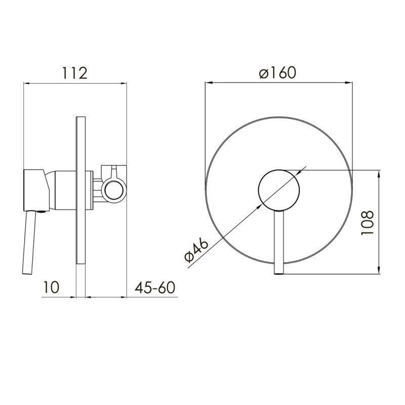 VOLLE CRUZE набор гигиенический (1547.100202+1586.190102), никелированное, (SET20240410)