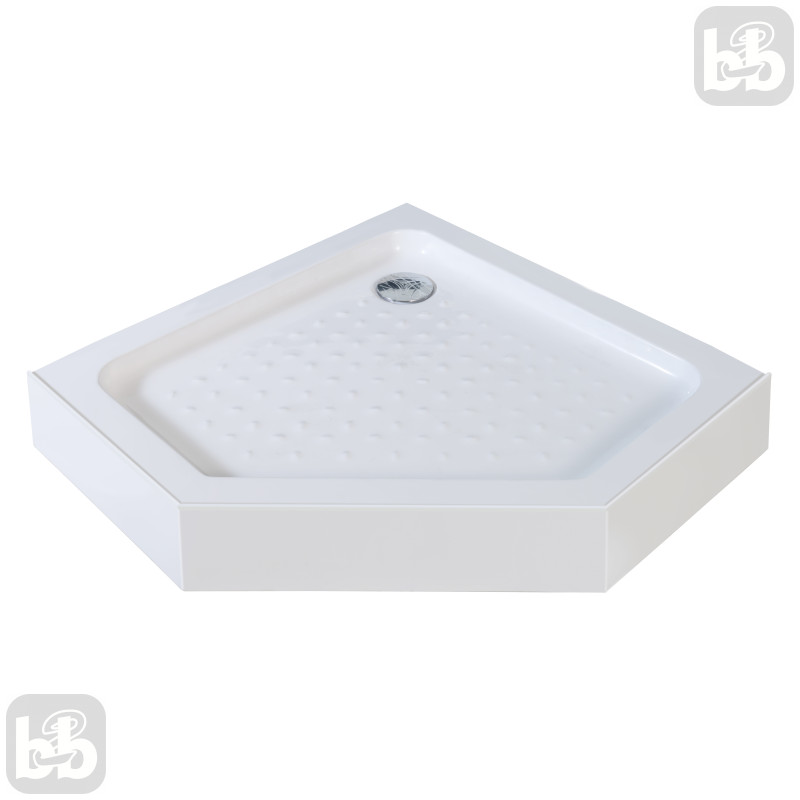 EGER Тайна поддона 90*90* 15см душевой пятиугольный в комплекте с сифоном, (599-555/2)