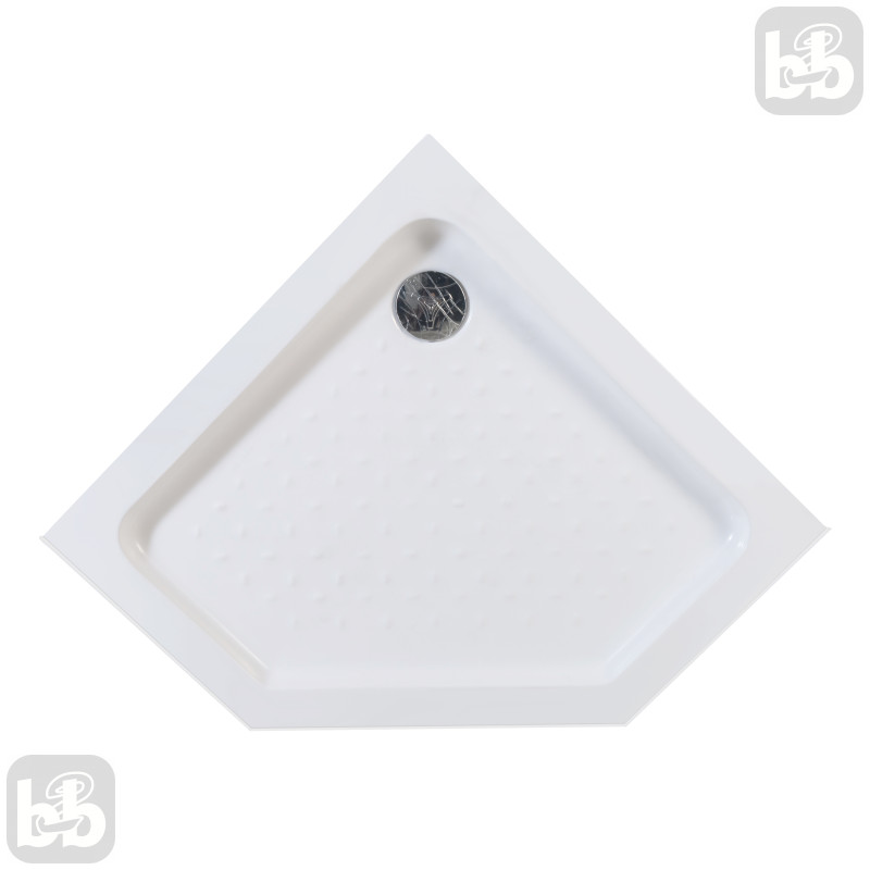 EGER Тайна поддона 90*90* 15см душевой пятиугольный в комплекте с сифоном, (599-555/2)