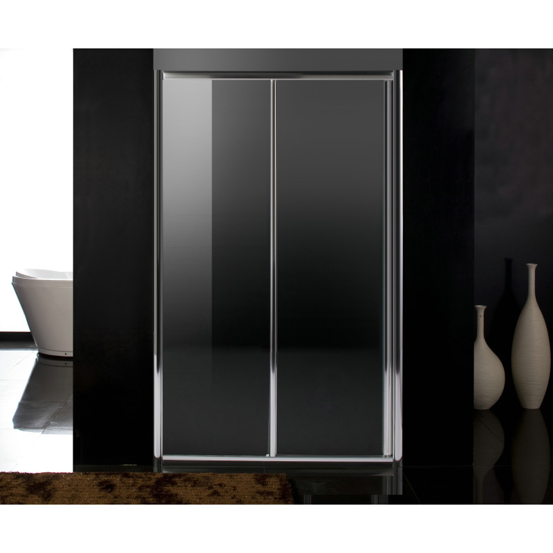 EGER Двери в нишу 120*195см раздвижные, профиль хром, стекло прозрачное 5мм, (599-153(h))