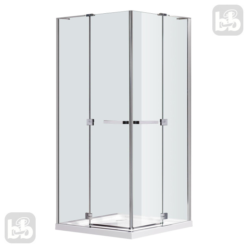 EGER RUBIK душевая кабина 90*90*190см квадратная (стекло+двери), распашные двери, стекло прозрачное 8мм, (599-333/1(2 коробки))
