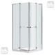 EGER RUBIK душевая кабина 90*90*190см квадратная (стекло+двери), распашные двери, стекло прозрачное 8мм, (599-333/1(2 коробки))