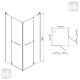 EGER RUBIK душевая кабина 90*90*190см квадратная (стекло+двери), распашные двери, стекло прозрачное 8мм, (599-333/1(2 коробки))