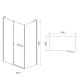 EGER MKA душевая кабина прямоугольная 120*80*190см (стекло+двери), распашная, стекло прозрачное 6мм, правая (3 коробки), (599-330TR/1R)