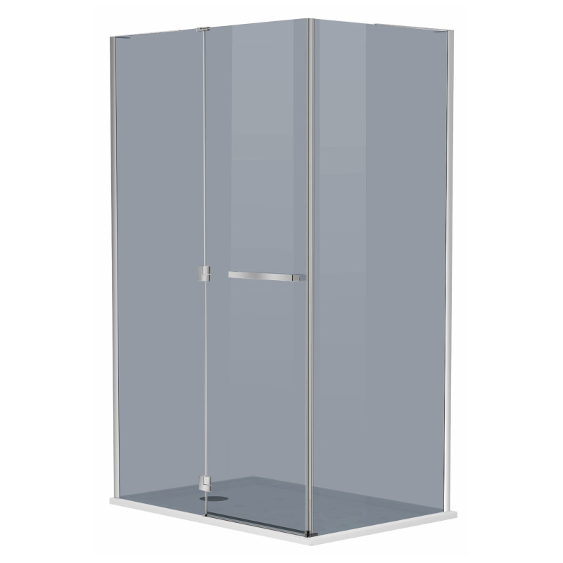 EGER MKA Душевая кабина прямоугольная 120*80*190см, распашная дверь, стекло тонированное 6мм, левая без поддона, (599-330/1L)