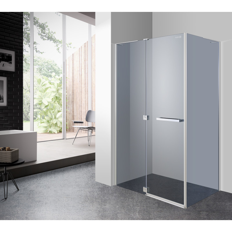 EGER MKA Душевая кабина прямоугольная 120*80*190см, распашная дверь, стекло тонированное 6мм, левая без поддона, (599-330/1L)