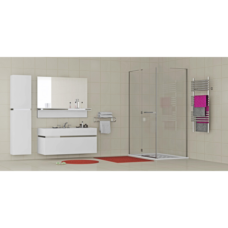 EGER MKA Душевая кабина прямоугольная 120*80*190см, распашная дверь, стекло тонированное 6мм, левая без поддона, (599-330/1L)