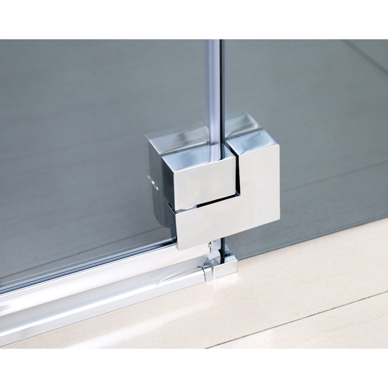 EGER MKA Душевая кабина прямоугольная 120*80*190см, распашная дверь, стекло тонированное 6мм, левая без поддона, (599-330/1L)