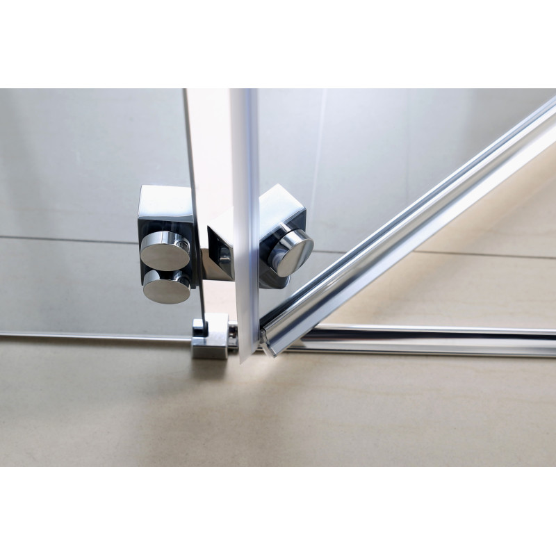 EGER MKA Душевая кабина прямоугольная 120*80*190см, распашная дверь, стекло тонированное 6мм, левая без поддона, (599-330/1L)