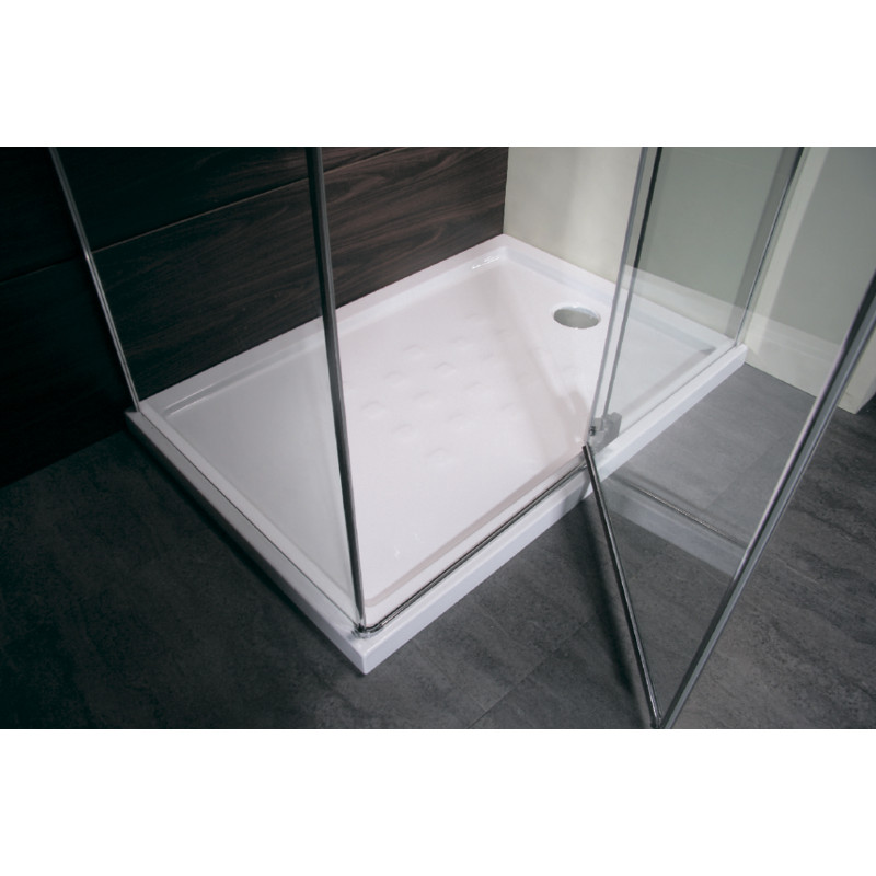 EGER MKA Душевая кабина прямоугольная 120*80*190см, распашная дверь, стекло тонированное 6мм, левая без поддона, (599-330/1L)