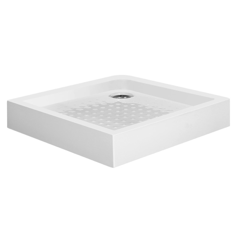 EGER VI`Z пiддон 80*80*15см квадратний, сифон в комплектi, (599-0808S)