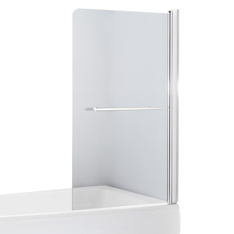 EGER Занавеска для ванны 80х150, стекло прозрачное, прямоугольная, (599-02R)