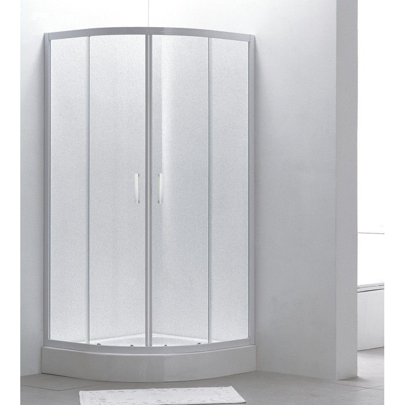 EGER TISZA душевая кабина 90*90*200см, на мелком поддоне, профиль белый, стекло Zuzmara, (599-021)