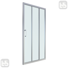 EGER LEXO двери 100*195см трисекционные раздвижные, профиль хром, прозрачное стекло 6мм, (599-810/1)
