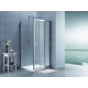 EGER LEXO душова кабина 100*80*195см з 3х секційними розсувними дверима, прозоре скло 6мм, хром, (599-811/1)