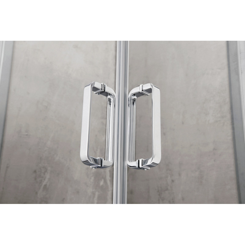 EGER IRIS душевая кабина 5-ти угольная 100*100*211см, с раздвижными дверьми, в комплекте с поддоном и сифоном, (599-143)