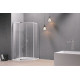 EGER IRIS душевая кабина 5-угольная 90*90*211см, с раздвижными дверьми, в комплекте с поддоном и сифоном, (599-142)